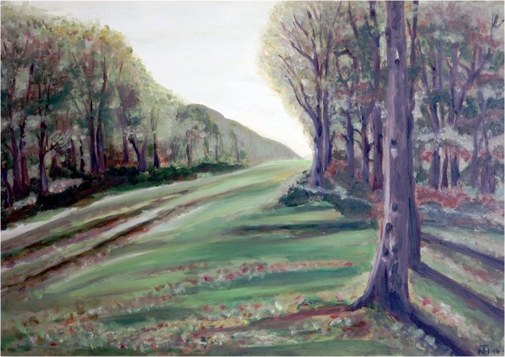 Ölgemälde Hommage an Monet I